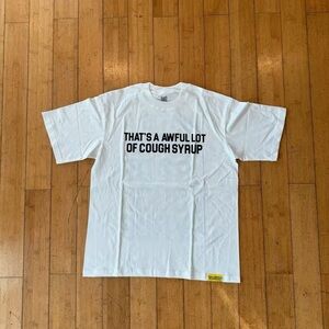 White awful lot of cough syrup tee shirt